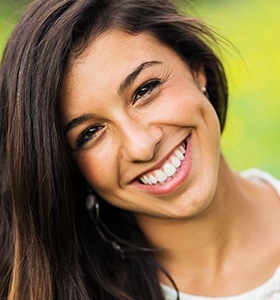 Woman with healthy smile