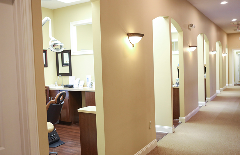 Hallway to treatment room