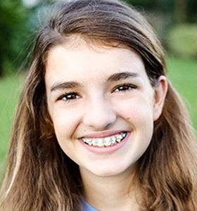 Young patient with braces