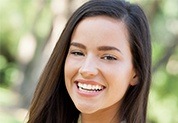 Woman with healthy smile