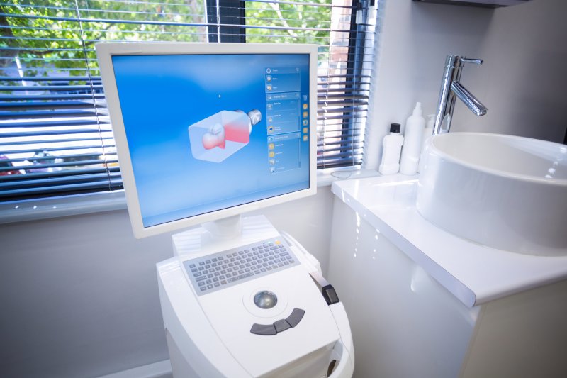  iTero scanner machine in a dental office